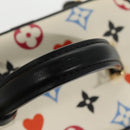LOUIS VUITTON Monogram Game On Vanity PM Hand Bag White M57458 LV Auth 95387SM-22