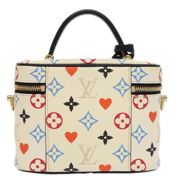 LOUIS VUITTON Monogram Game On Vanity PM Hand Bag White M57458 LV Auth 95387SM - 0