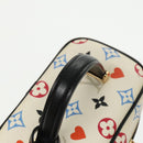 LOUIS VUITTON Monogram Game On Vanity PM Hand Bag White M57458 LV Auth 95387SM-7