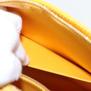 LOUIS VUITTON Monogram Vernis Houston Hand Bag Lime Yellow M91055 LV Auth 95398-22