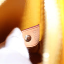 LOUIS VUITTON Monogram Vernis Houston Hand Bag Lime Yellow M91055 LV Auth 95398-12
