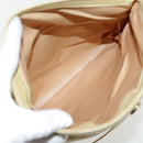 CELINE Shoulder Bag Leather Beige Auth 95426-12