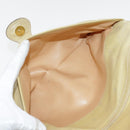 CELINE Shoulder Bag Leather Beige Auth 95426-21