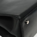 Salvatore Ferragamo Gancini Tote Bag Leather Black Silver Auth 95430-17