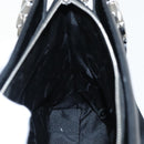 Salvatore Ferragamo Gancini Tote Bag Leather Black Silver Auth 95430-19