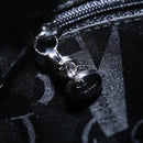 Salvatore Ferragamo Gancini Tote Bag Leather Black Silver Auth 95430-21