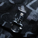 Salvatore Ferragamo Gancini Tote Bag Leather Black Silver Auth 95430-11