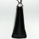 Salvatore Ferragamo Gancini Tote Bag Leather Black Silver Auth 95430-3