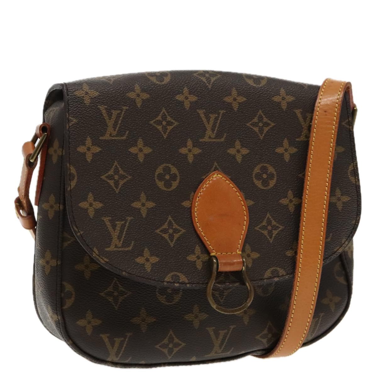 LOUIS VUITTON Monogram Saint Cloud GM Shoulder Bag M51242 LV Auth 95458