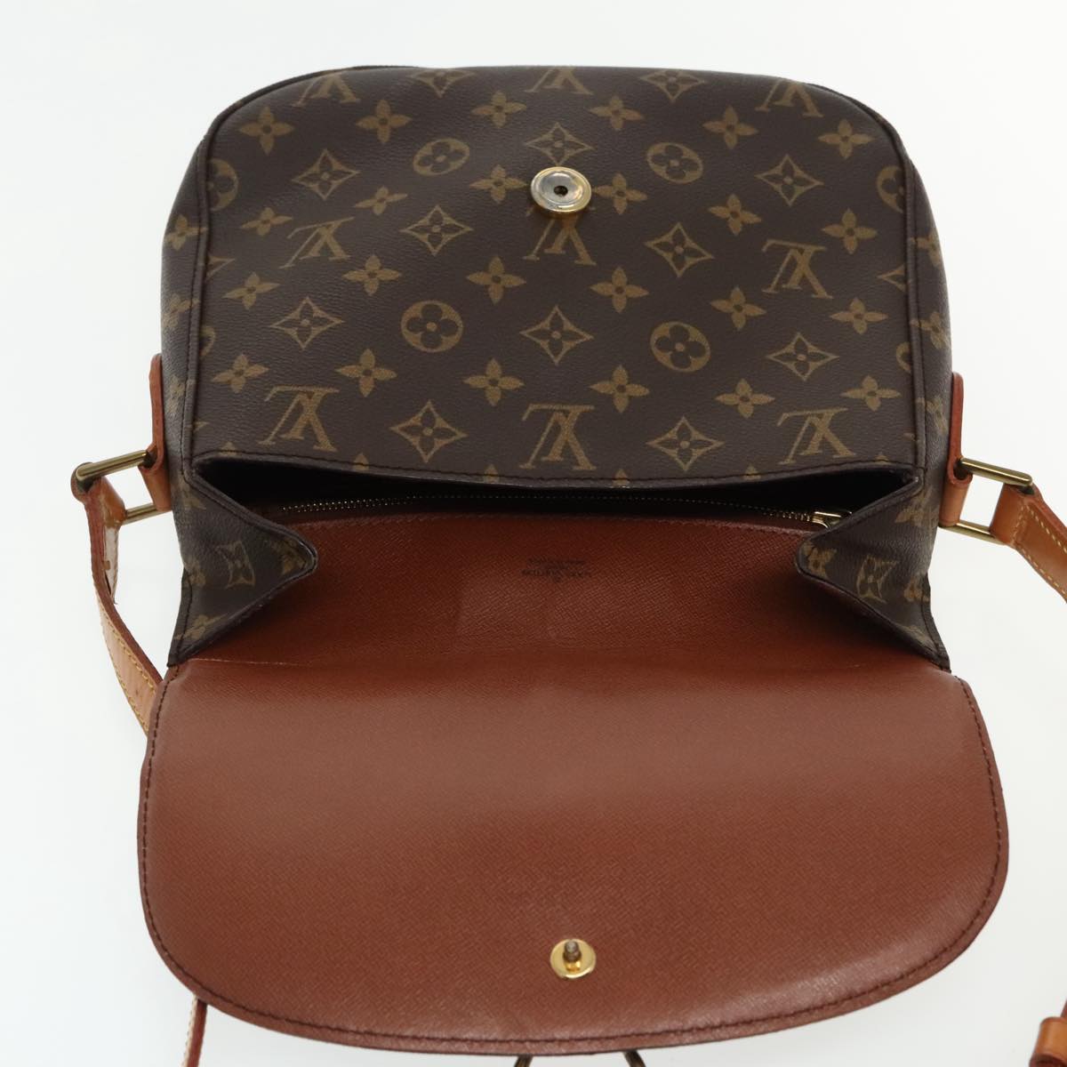 LOUIS VUITTON Monogram Saint Cloud GM Shoulder Bag M51242 LV Auth 95458