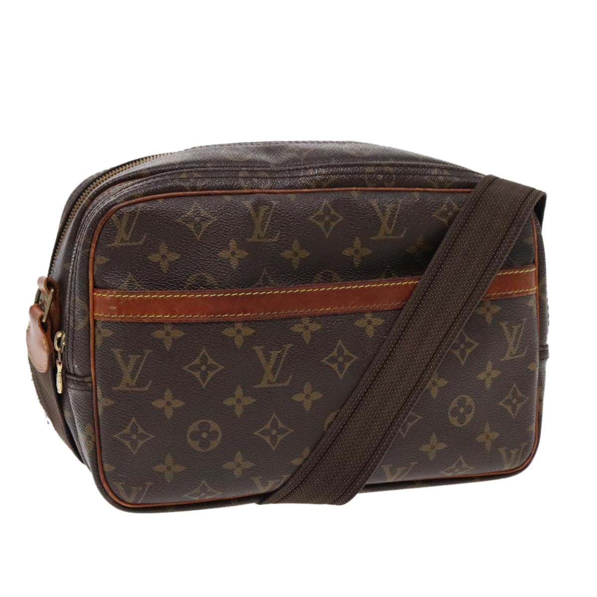 LOUIS VUITTON Monogram Reporter PM Shoulder Bag M45254 LV Auth 95478