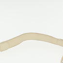 Salvatore Ferragamo Gancini Shoulder Bag Leather Beige Silver Auth 95485-14