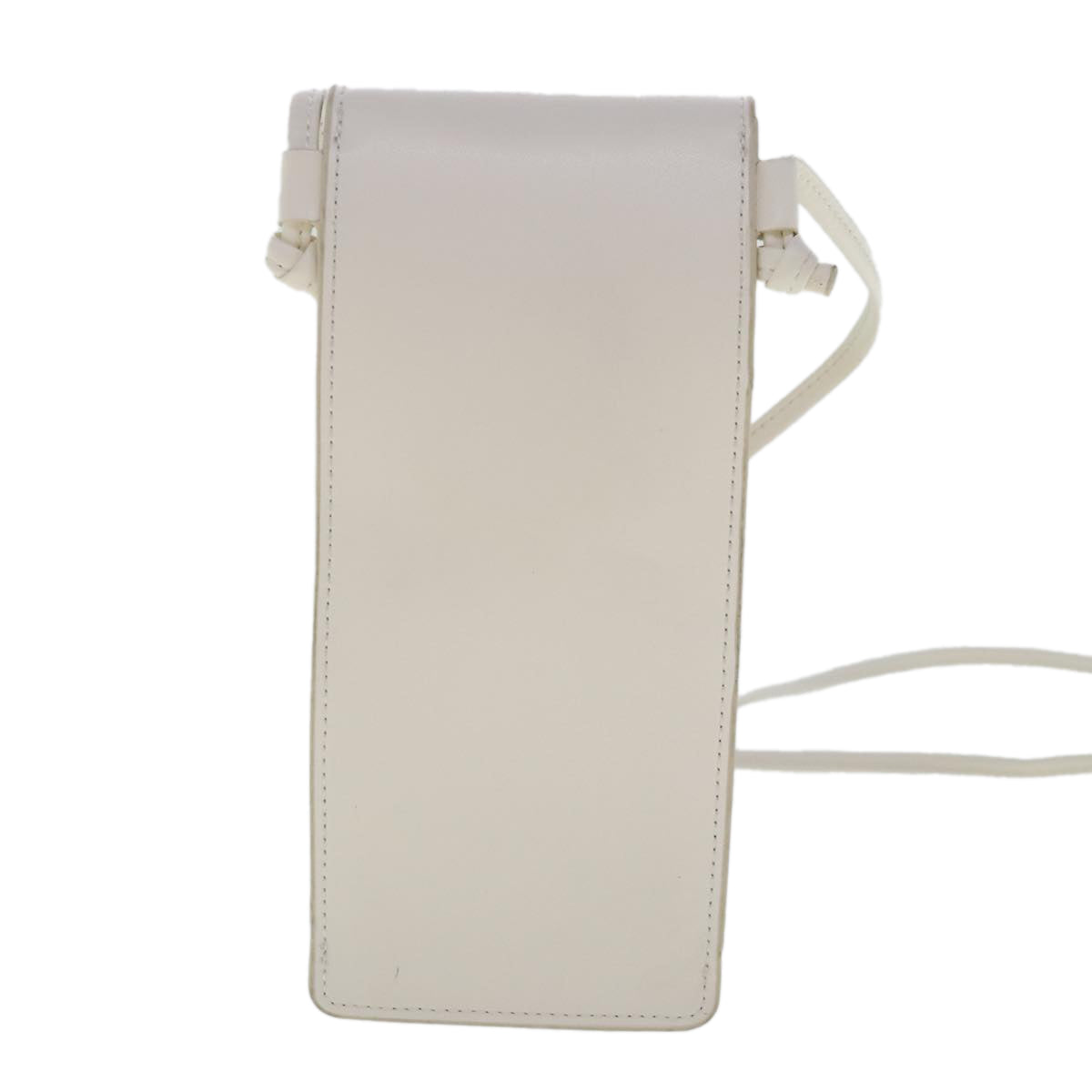 CELINE Sunglass Case Leather White Auth 95491 - 0