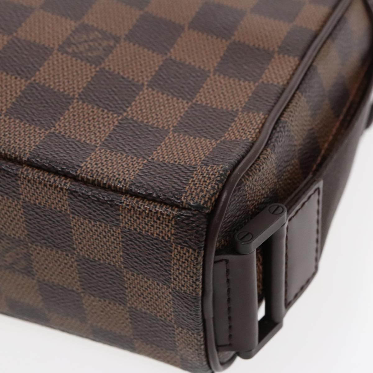 LOUIS VUITTON Damier Ebene Olaf PM Shoulder Bag N41442 LV Auth 95495