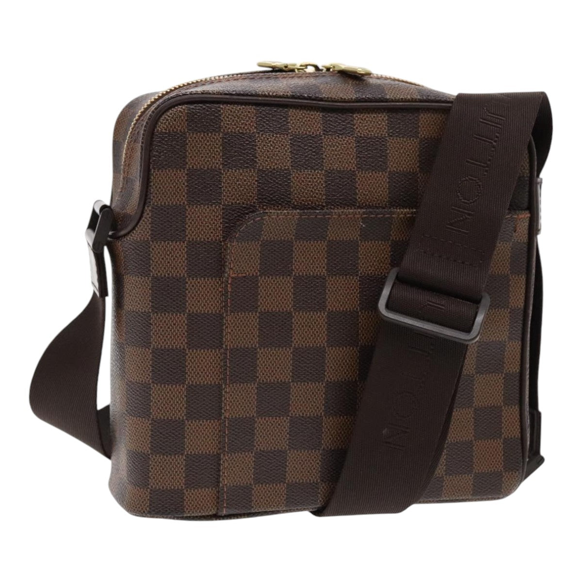 LOUIS VUITTON Damier Ebene Olaf PM Shoulder Bag N41442 LV Auth 95495