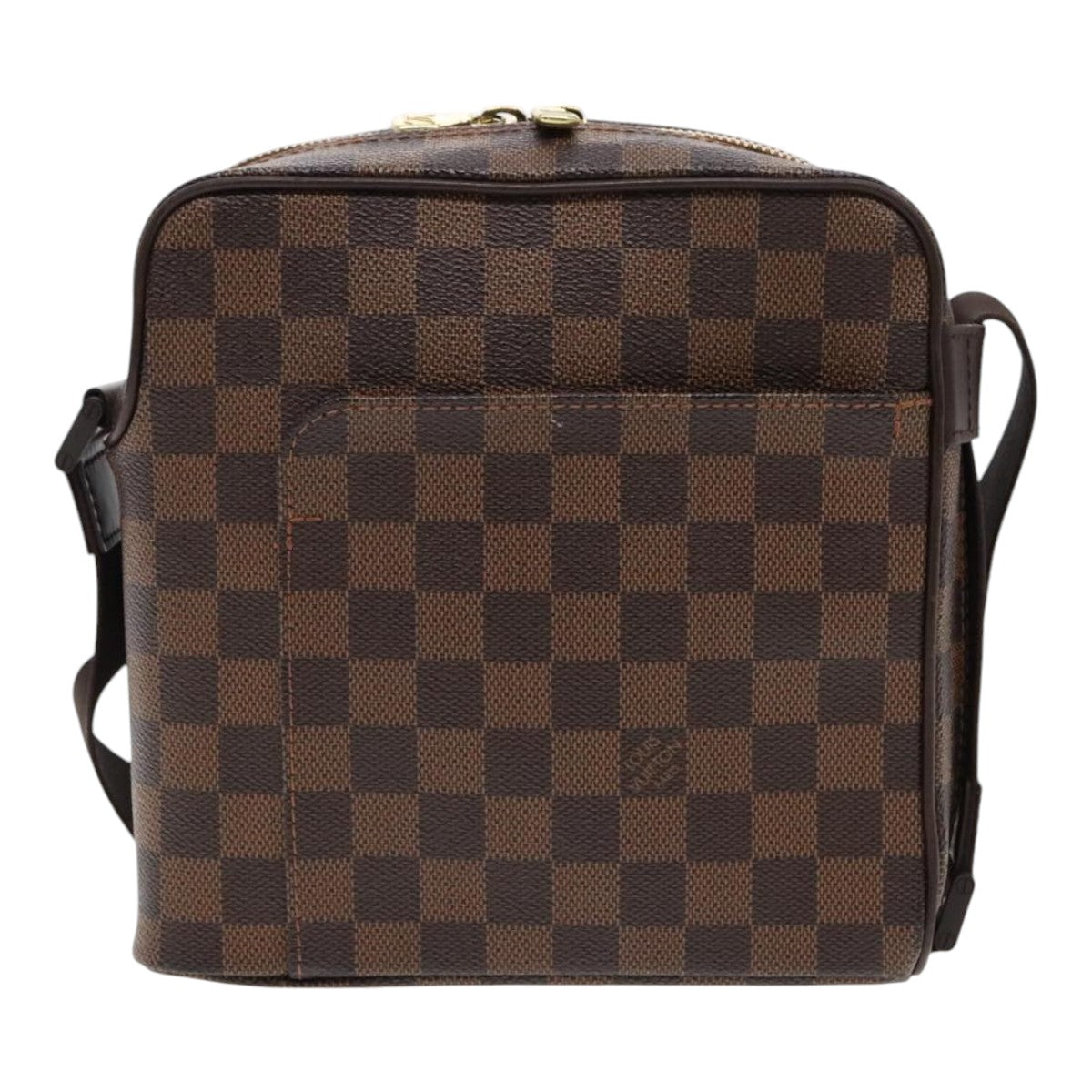 LOUIS VUITTON Damier Ebene Olaf PM Shoulder Bag N41442 LV Auth 95495