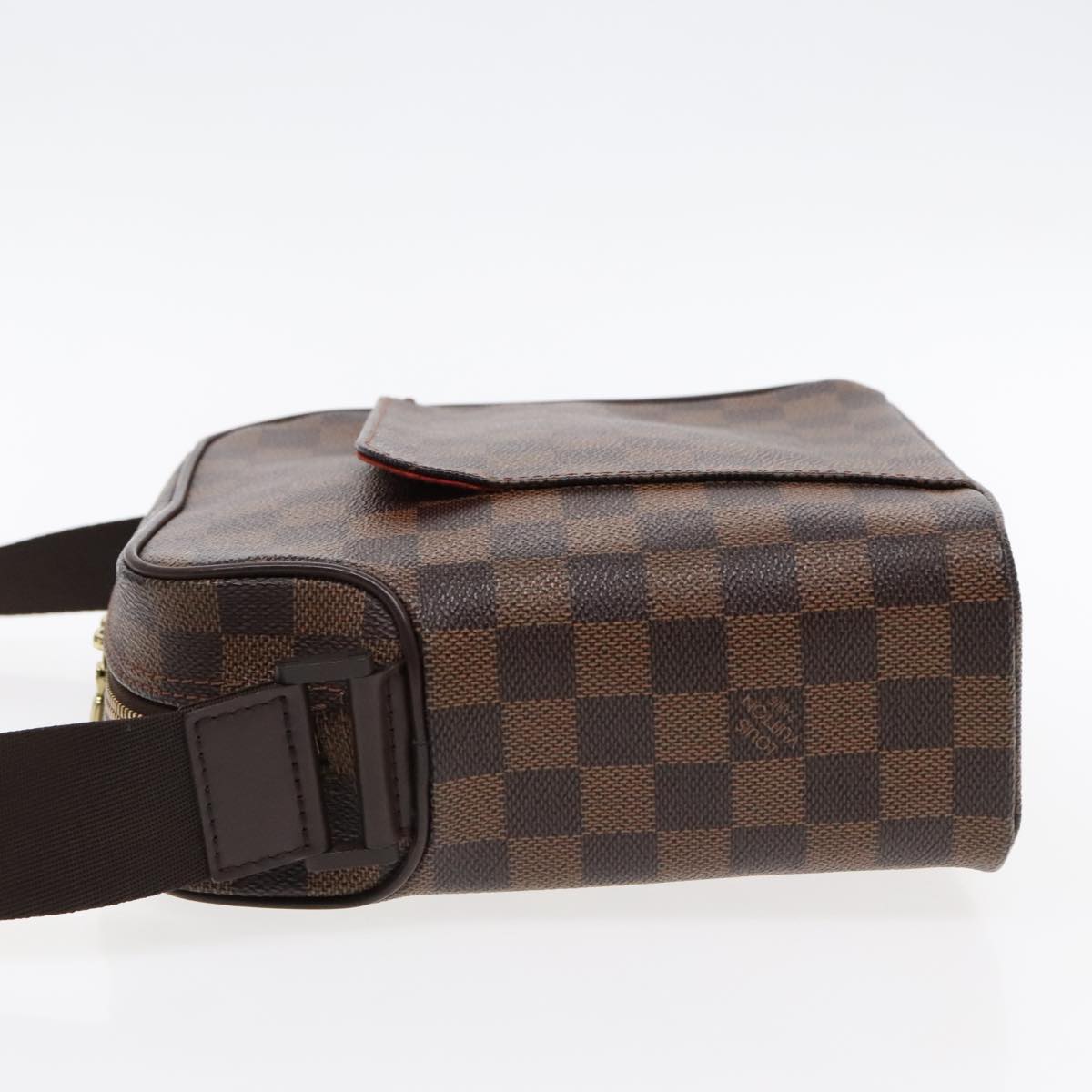 LOUIS VUITTON Damier Ebene Olaf PM Shoulder Bag N41442 LV Auth 95495