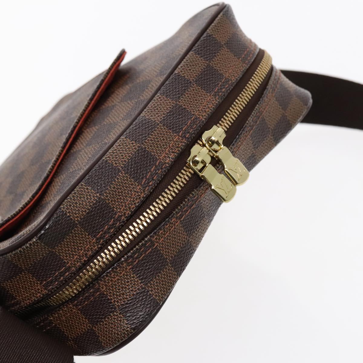 LOUIS VUITTON Damier Ebene Olaf PM Shoulder Bag N41442 LV Auth 95495