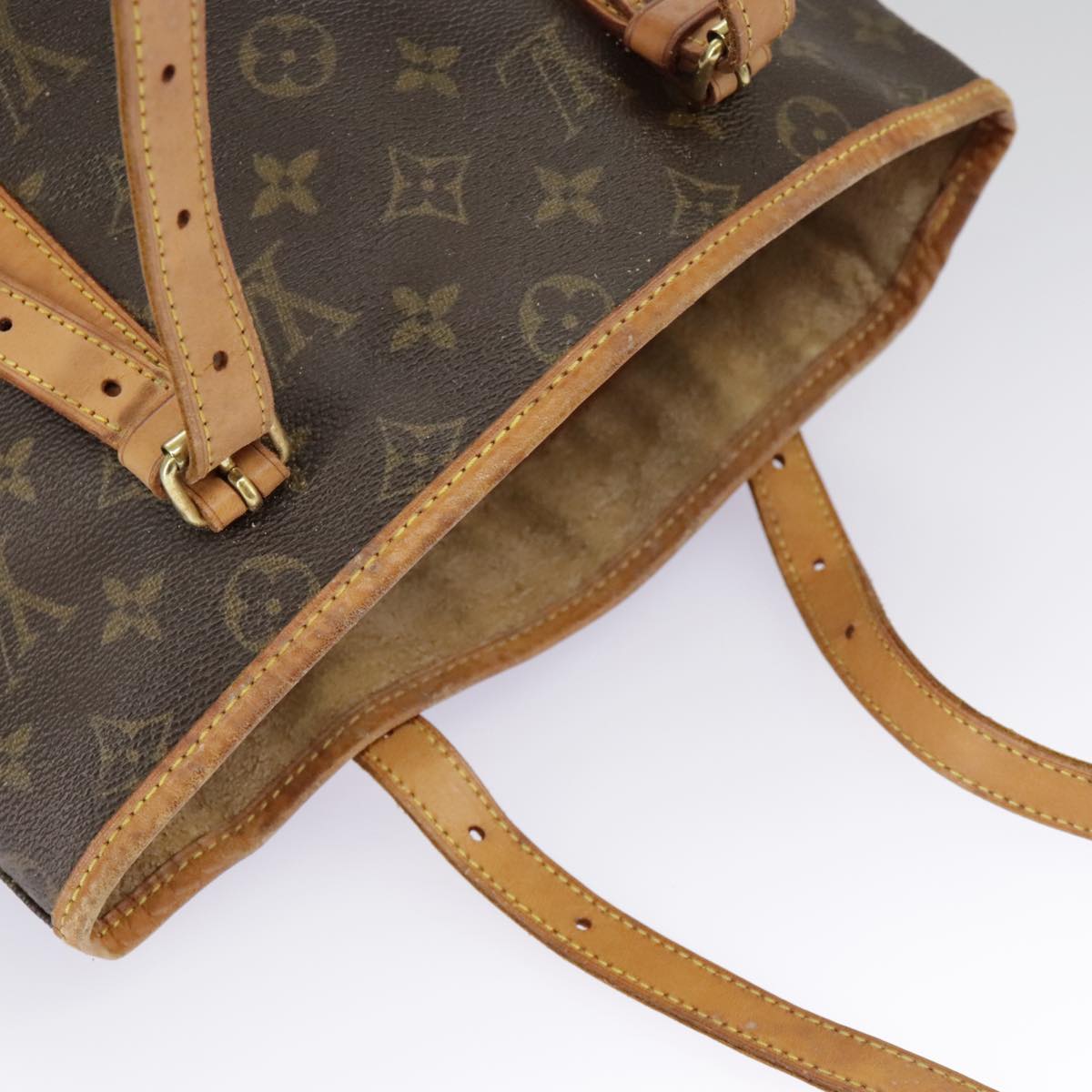 LOUIS VUITTON Monogram Bucket GM Shoulder Bag M42236 LV Auth 95499