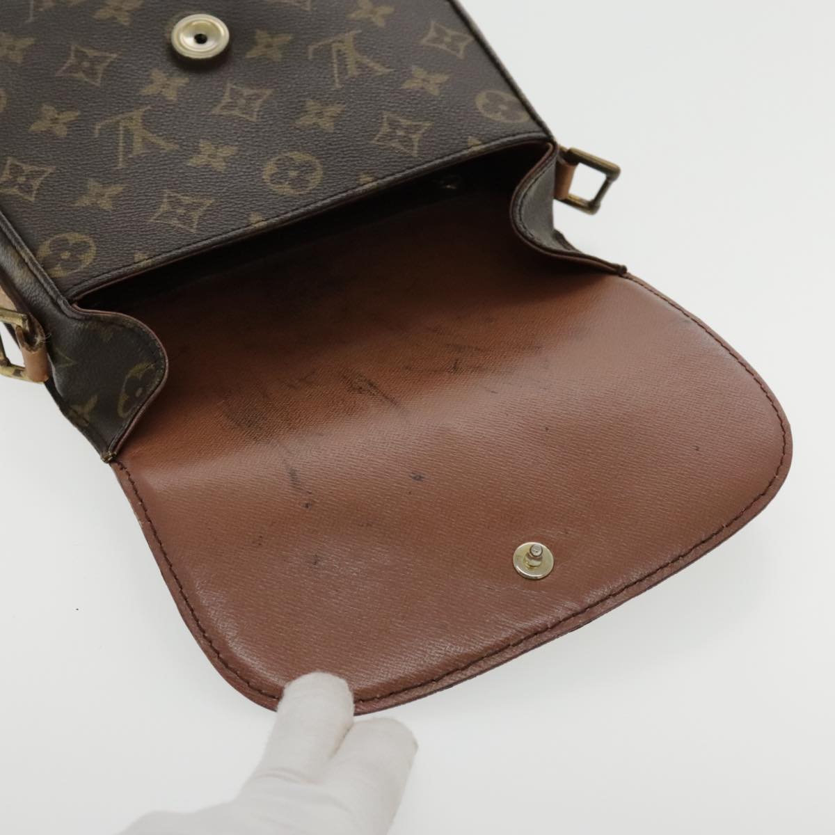 LOUIS VUITTON Monogram Saint Cloud MM Shoulder Bag M51243 LV Auth 95504