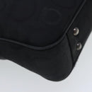 Salvatore Ferragamo Gancini Tote Bag Canvas Black Silver Auth 95511-16