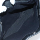 Salvatore Ferragamo Gancini Tote Bag Canvas Black Silver Auth 95511-11