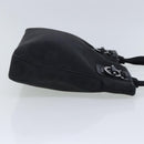 Salvatore Ferragamo Gancini Tote Bag Canvas Black Silver Auth 95511-3