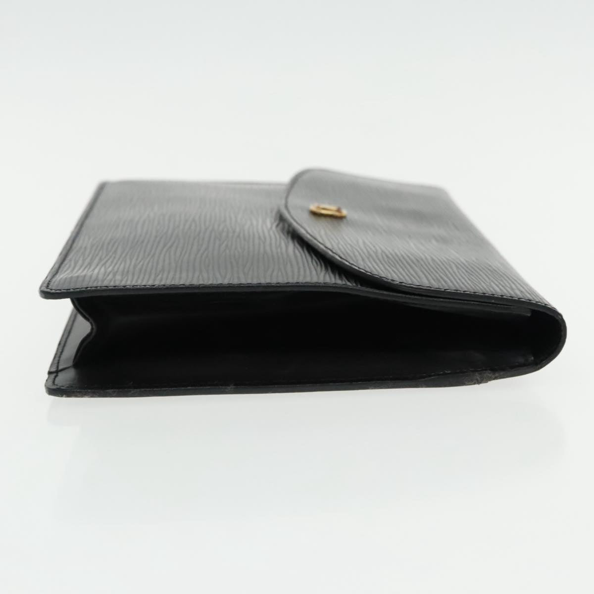 LOUIS VUITTON Epi Montaigne 27 Clutch Bag Black M52652 LV Auth 95513