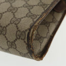 GUCCI GG Supreme Clutch Bag PVC Beige 97 01 037 Auth 95525-15