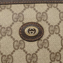 GUCCI GG Supreme Clutch Bag PVC Beige 97 01 037 Auth 95525-16