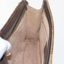 GUCCI GG Supreme Clutch Bag PVC Beige 97 01 037 Auth 95525-20