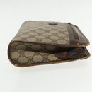 GUCCI GG Supreme Clutch Bag PVC Beige 97 01 037 Auth 95525-3
