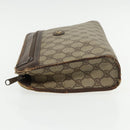 GUCCI GG Supreme Clutch Bag PVC Beige 97 01 037 Auth 95525-4