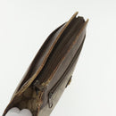 GUCCI GG Supreme Clutch Bag PVC Beige 97 01 037 Auth 95525-6