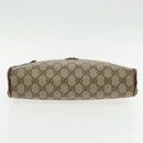 GUCCI GG Supreme Clutch Bag PVC Beige 97 01 037 Auth 95525-7