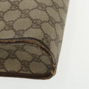 GUCCI GG Supreme Clutch Bag PVC Beige 97 01 037 Auth 95525-14