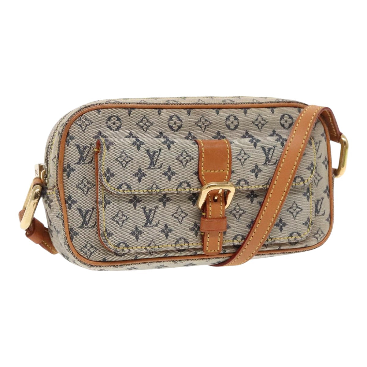 LOUIS VUITTON Monogram Mini Juliet MM Shoulder Bag Blue M92004 LV Auth 95545