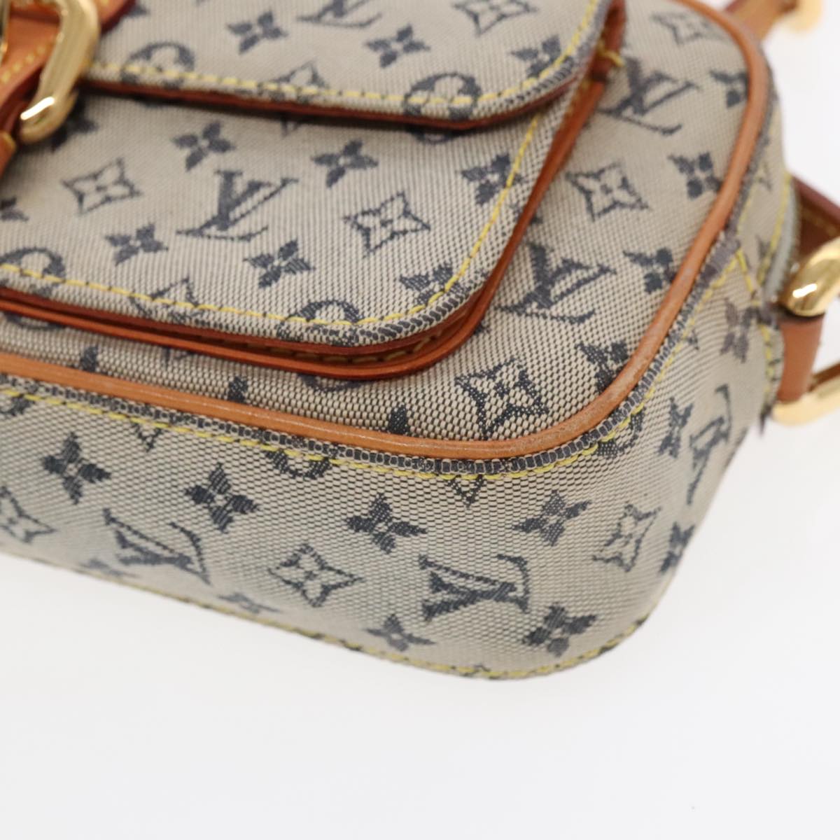 LOUIS VUITTON Monogram Mini Juliet MM Shoulder Bag Blue M92004 LV Auth 95545