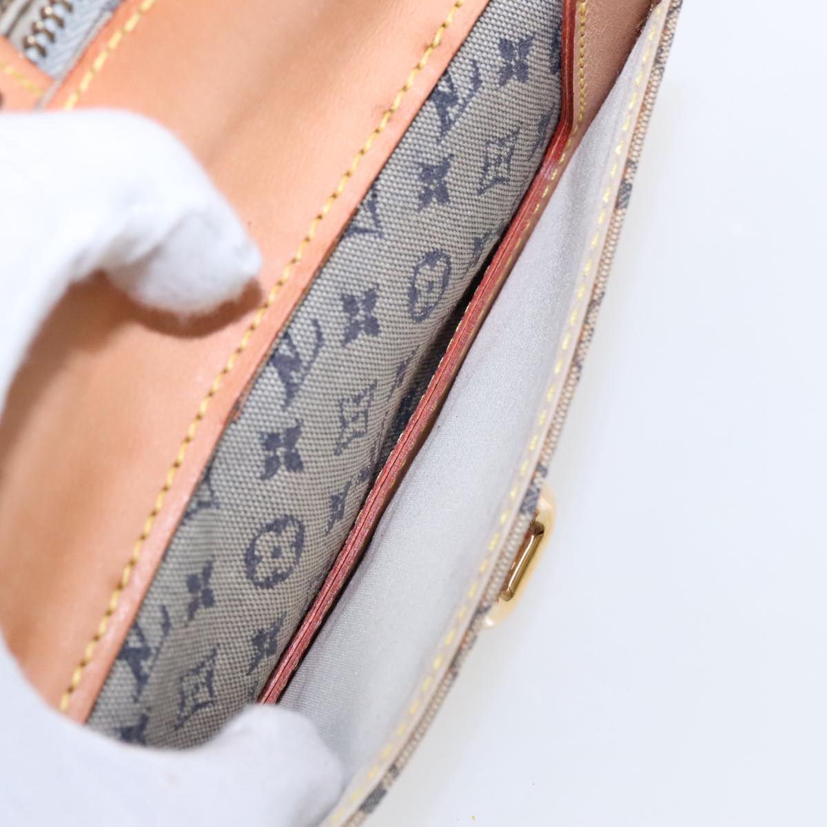 LOUIS VUITTON Monogram Mini Juliet MM Shoulder Bag Blue M92004 LV Auth 95545