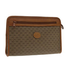 GUCCI Micro GG Supreme Clutch Bag PVC Beige 014 115 6063 8031 Auth 95549-1