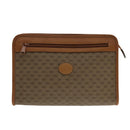GUCCI Micro GG Supreme Clutch Bag PVC Beige 014 115 6063 8031 Auth 95549-13