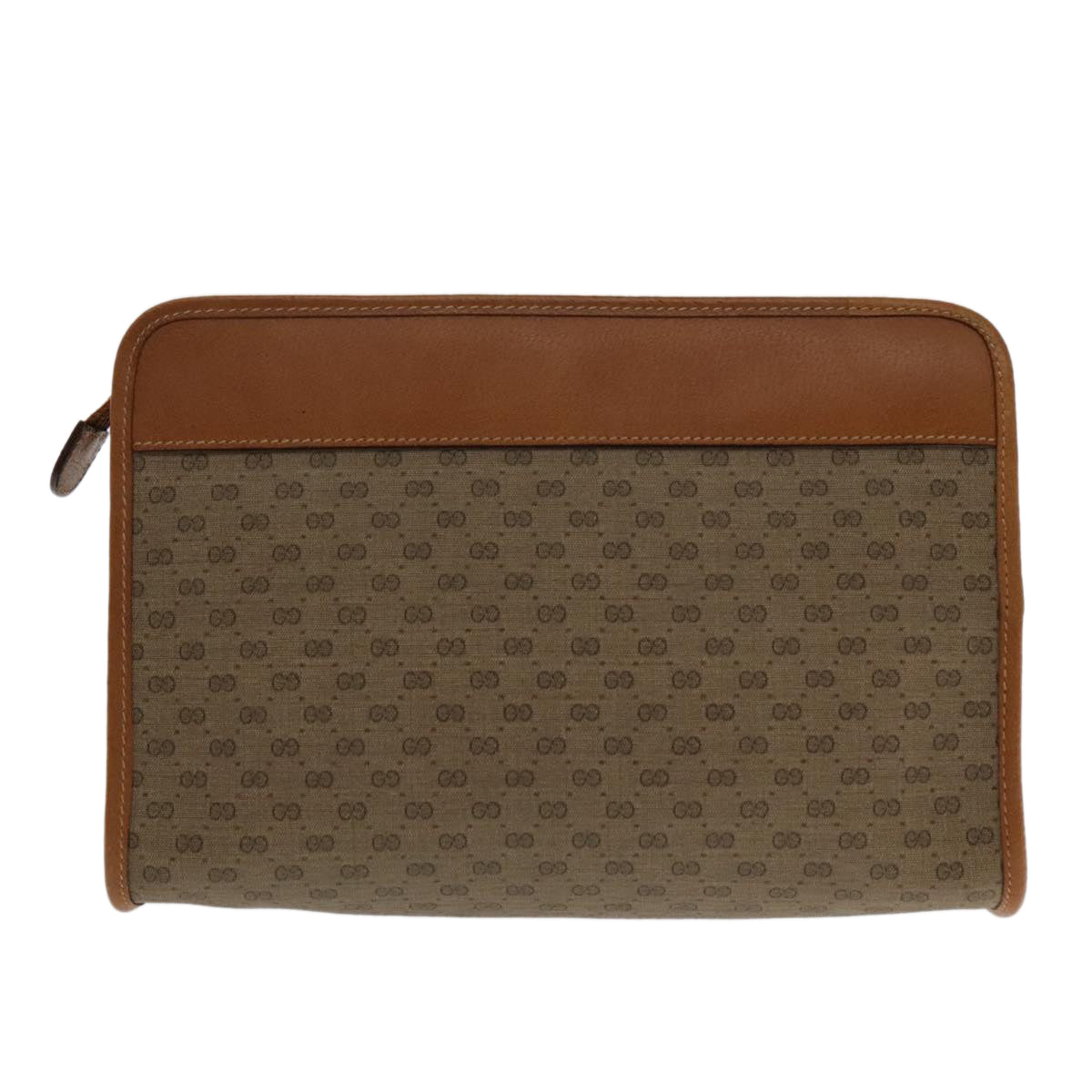 GUCCI Micro GG Supreme Clutch Bag PVC Beige 014 115 6063 8031 Auth 95549 - 0