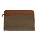 GUCCI Micro GG Supreme Clutch Bag PVC Beige 014 115 6063 8031 Auth 95549-2