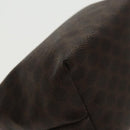 CELINE Macadam Canvas Hand Bag PVC Leather Gold Brown Auth 95581A-15