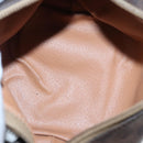 CELINE Macadam Canvas Hand Bag PVC Leather Gold Brown Auth 95581A-10