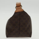 CELINE Macadam Canvas Hand Bag PVC Leather Gold Brown Auth 95581A-4