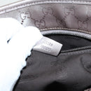 GUCCI GG implementation Tote Bag Silver Metallic 211138 Auth 95586-12