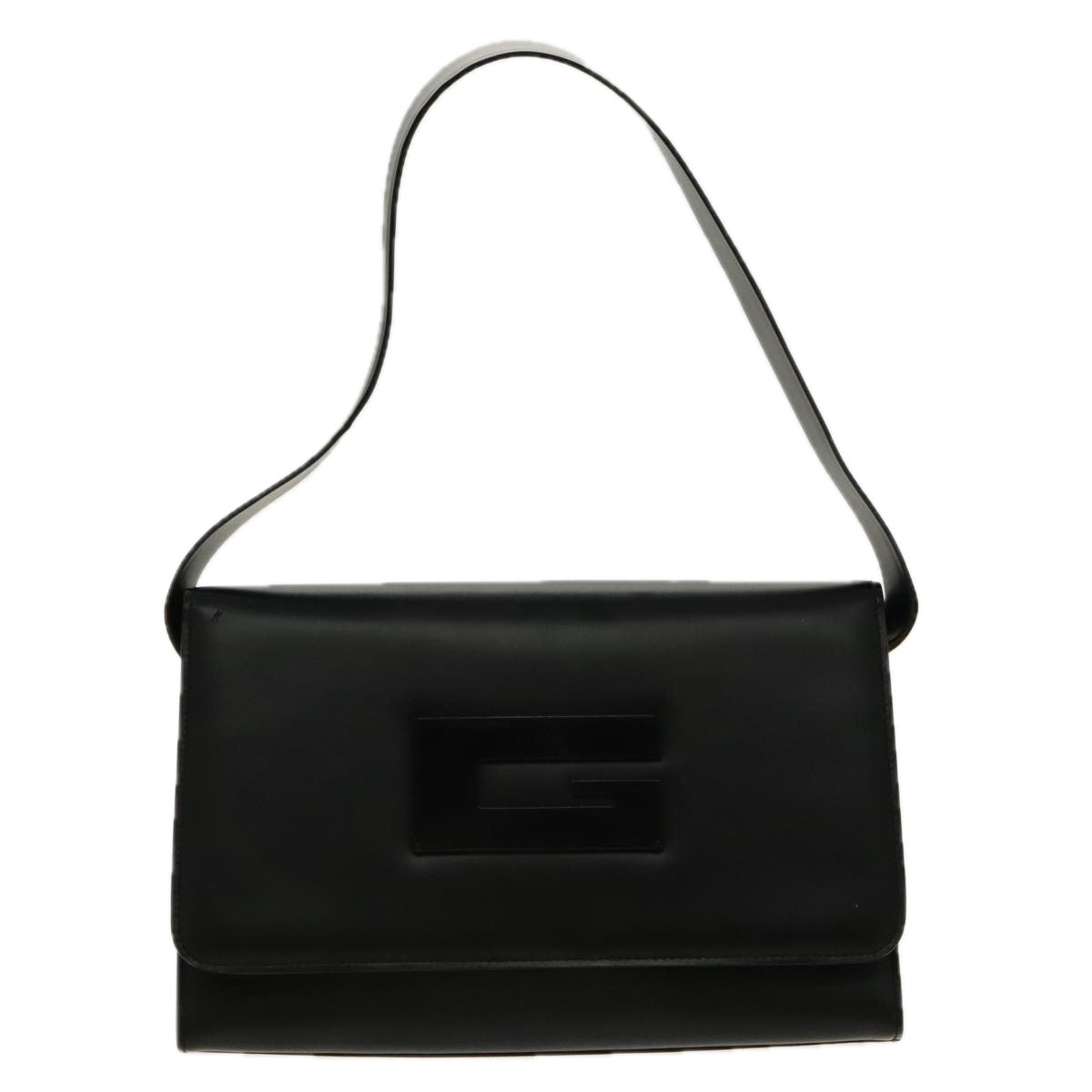 GUCCI Shoulder Bag Leather Black 001 3064 Auth 95594