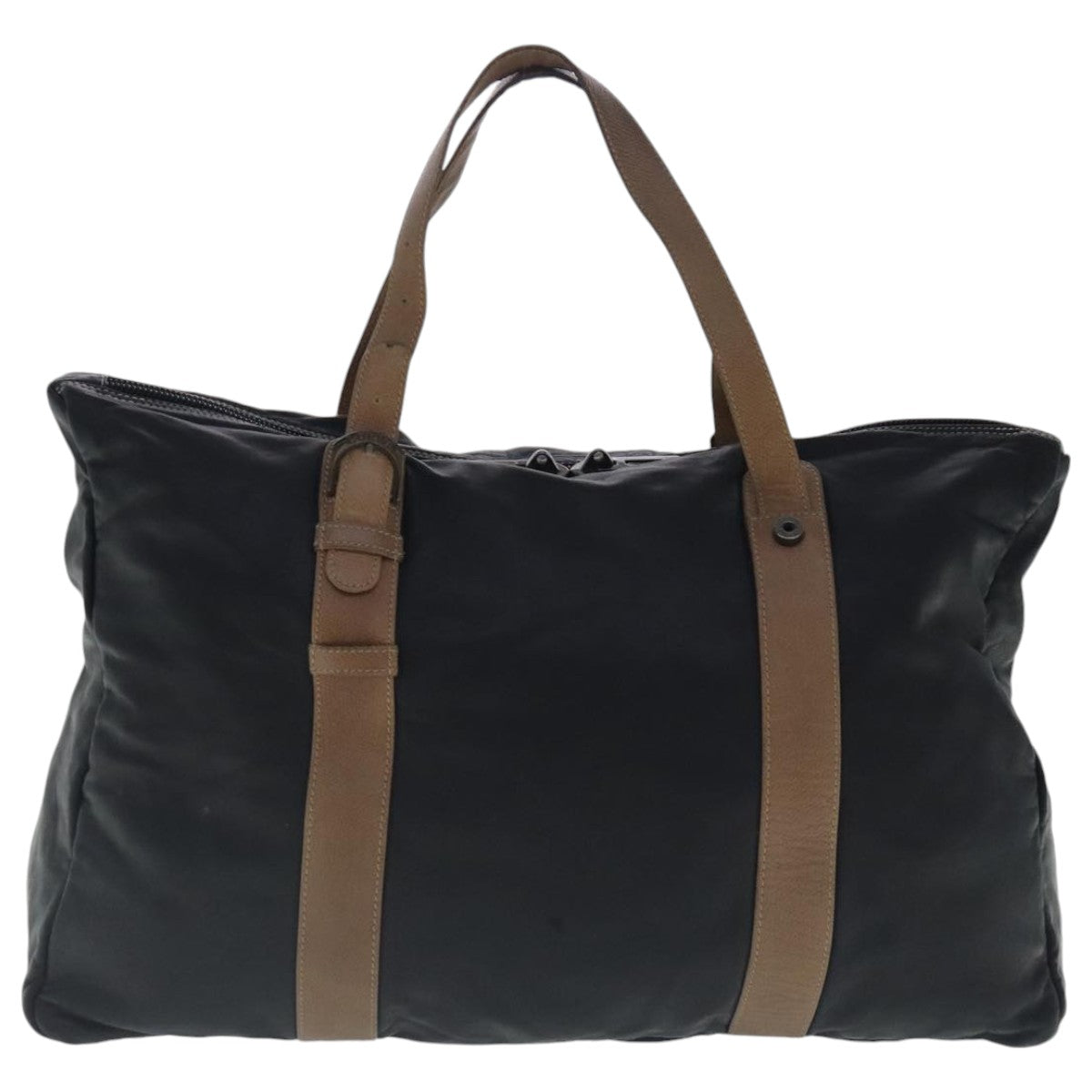 LOEWE Tote Bag Leather Black Auth 95611 - 0