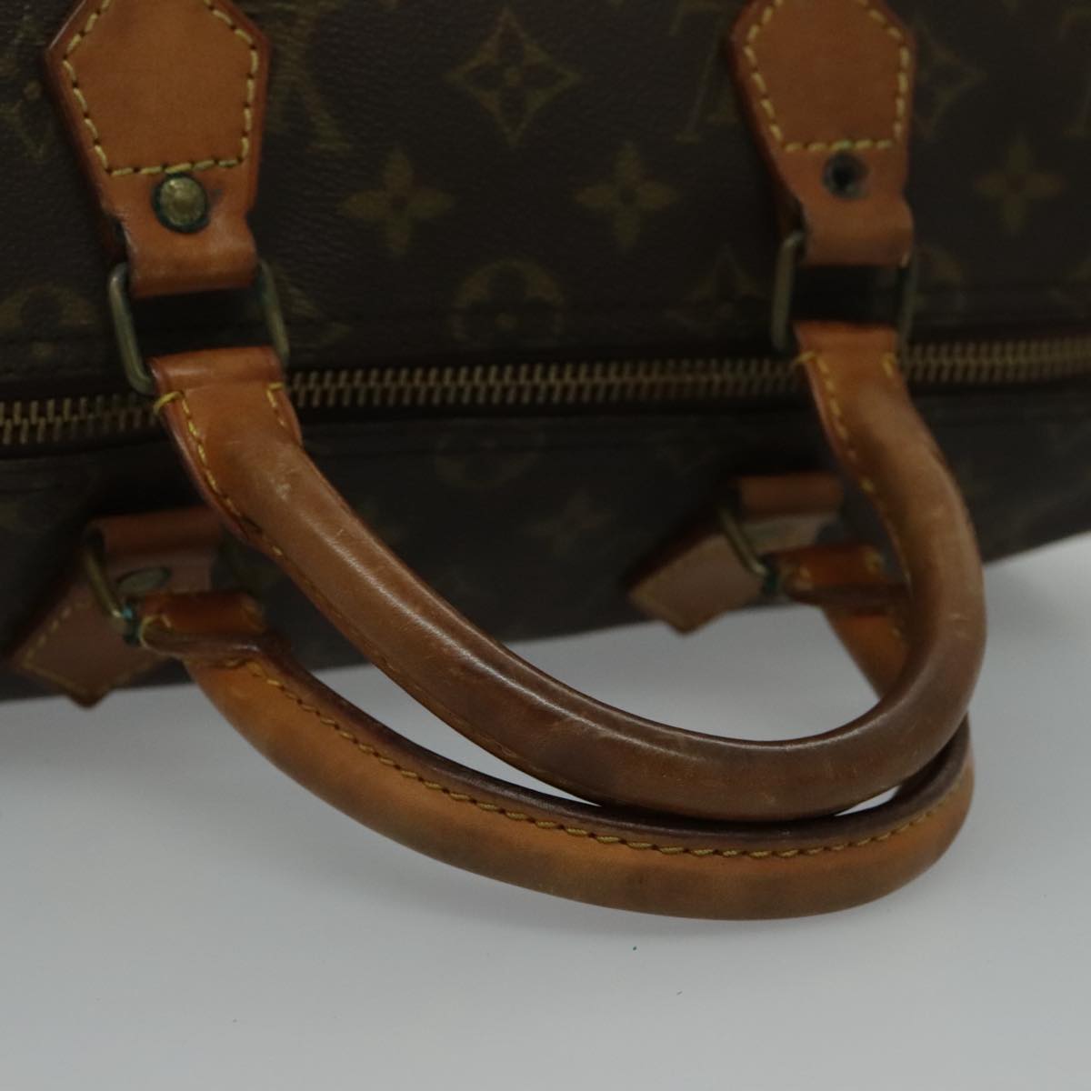 LOUIS VUITTON Monogram Speedy 35 Hand Bag Vintage M41524 LV Auth 95659